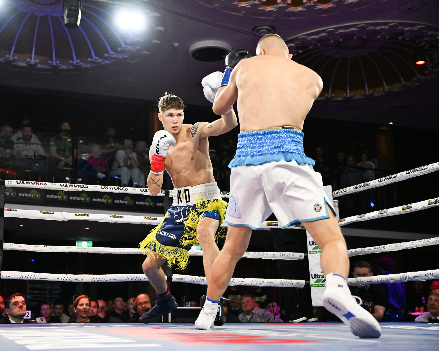 Dan during the ring walk before the fight